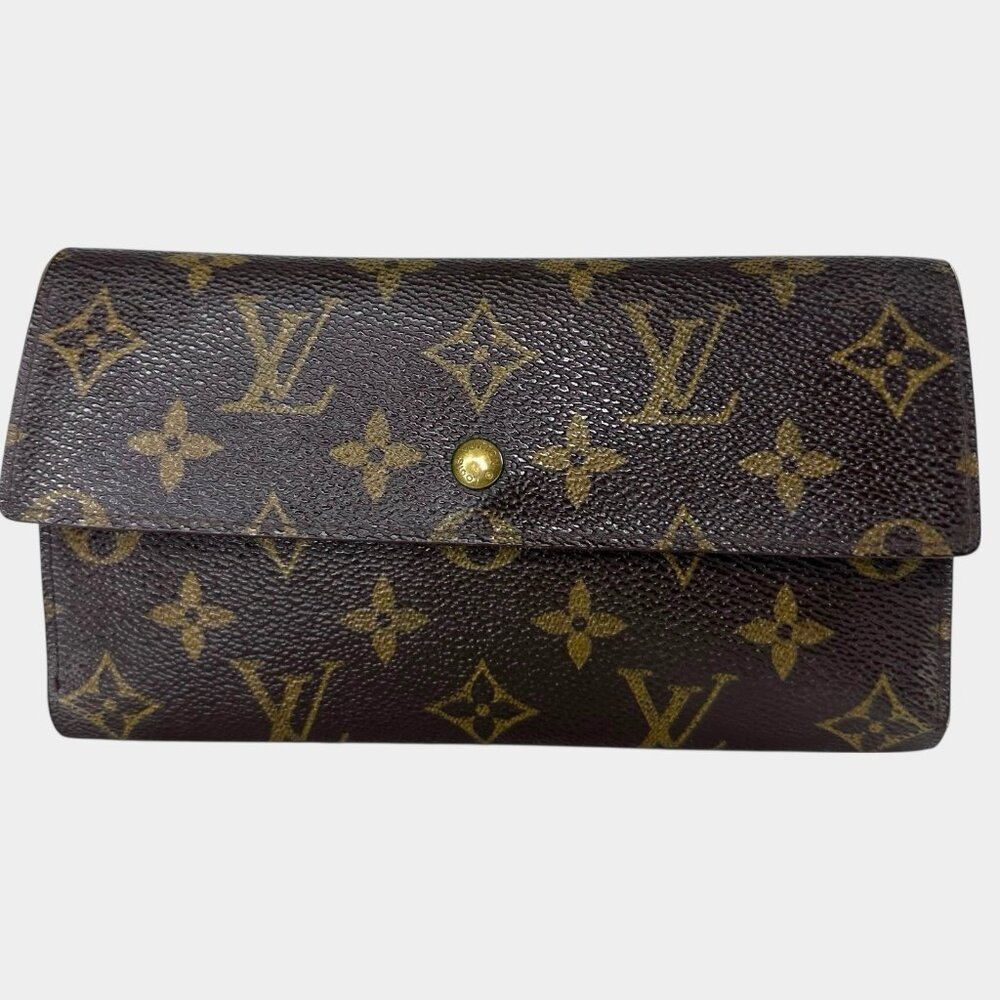 Louis Vuitton Trifold Or Folding Wallet Porte Tresor International Model TH0927